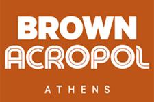 Brown Acropol Athens logo