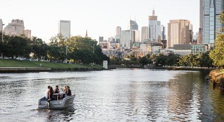 GoBoat Melbourne - 1 Hour Electric Picnic Boat Hire (up to 8 people)