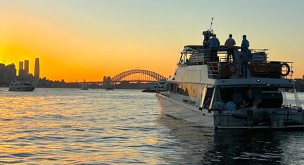 1.5-Hour Catamaran Sunset Harbour Cruise with Grazing Platter & Glass of Wine or Beer