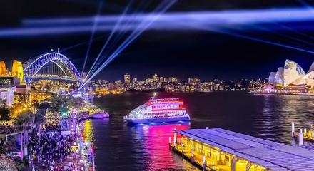 Vivid Sydney Clearview Glass Boat Dinner Cruise