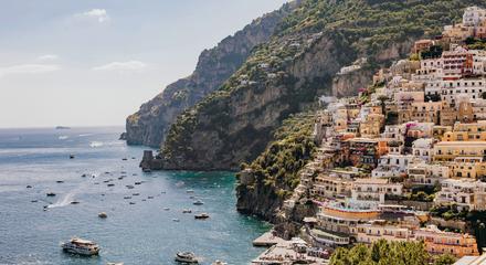 Rome: Full-Day Boat-Hopping Tour on the Amalfi Coast with Return Rome Transfers