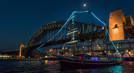 Vivid Light Tall Ship Cruise