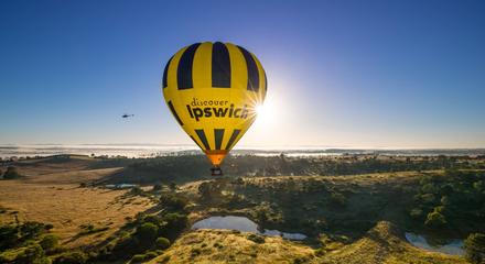 2a. Greater Brisbane Scenic Hot Air Balloon Flight Only - 1 Hour Flight, No Breakfast & Self Drive