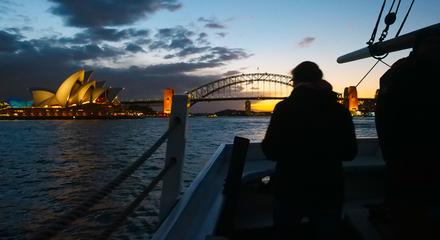 Sydney: Two-Hour Twilight Dinner Cruise Aboard Timber Sailing Ship in Sydney Harbour
