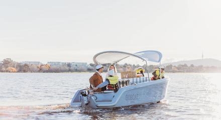 GoBoat Canberra - 3 Hour Electric Picnic Boat Hire (up to 8 people)