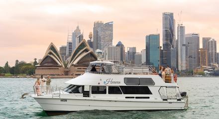 1.5-Hour Catamaran Sunset Harbour Cruise with Iconic Views, Grazing Platter & Glass of Wine or Beer