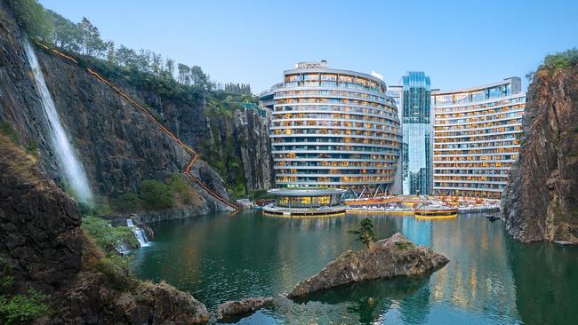 Shanghai Spectacular Underwater Stay with Cliff Face Views China