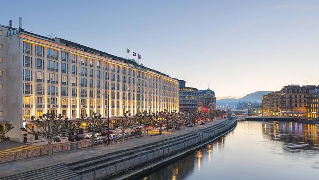 Five Star Geneva Riverside Retreat within Landmark Heritage Hotel Switzerland