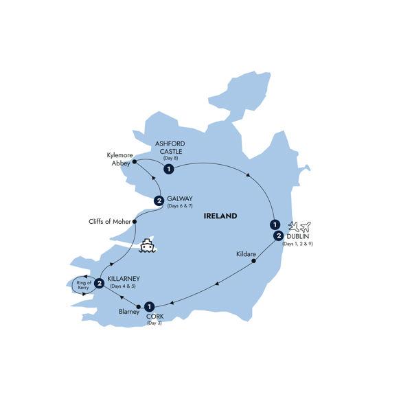 Ireland's Icons - Classic Group route map