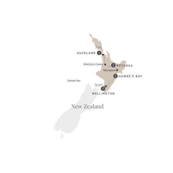 The Endless Shores route map