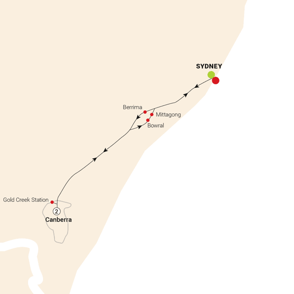 Capital Blooms route map
