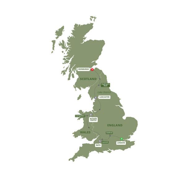 Castles and Kilts route map