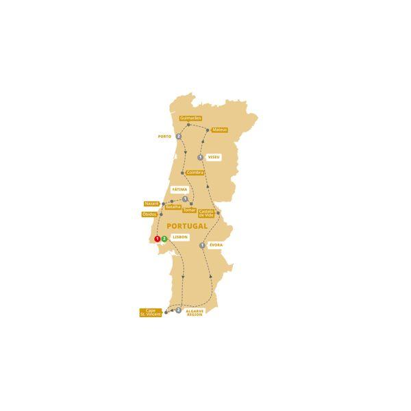 Best of Portugal route map
