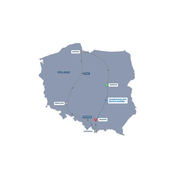 Best of Poland route map