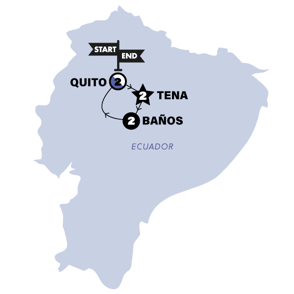 Ecuador in a Week | 2026 route map