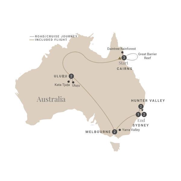 Inspiring Australia route map