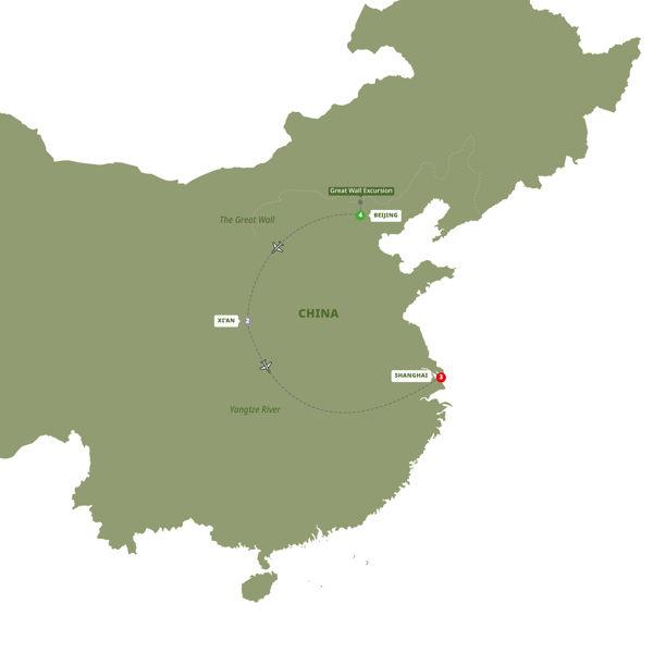 Classic China route map