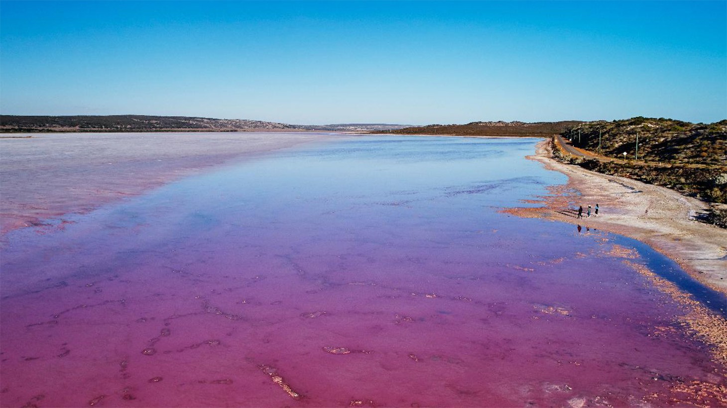 Hutt Lagoon Pink Lake Flight From Kalbarri