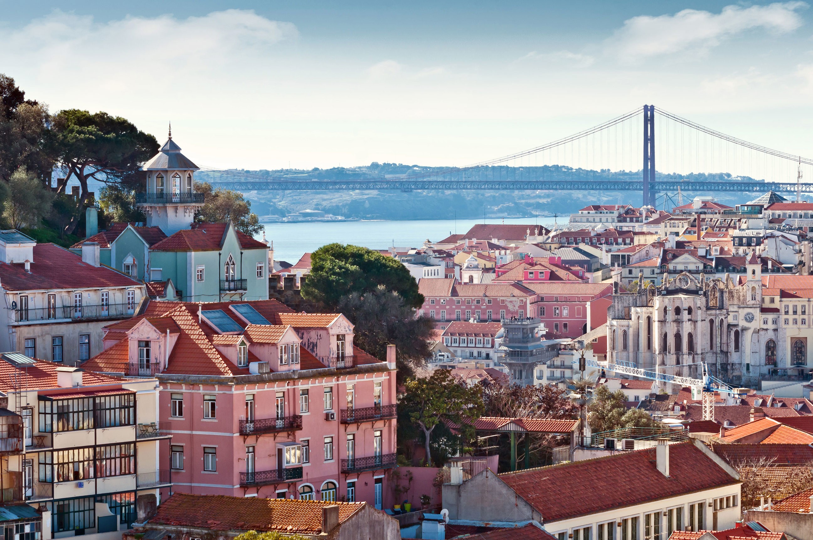 Lisbon Urban Slyline, Lisbon, Portugal