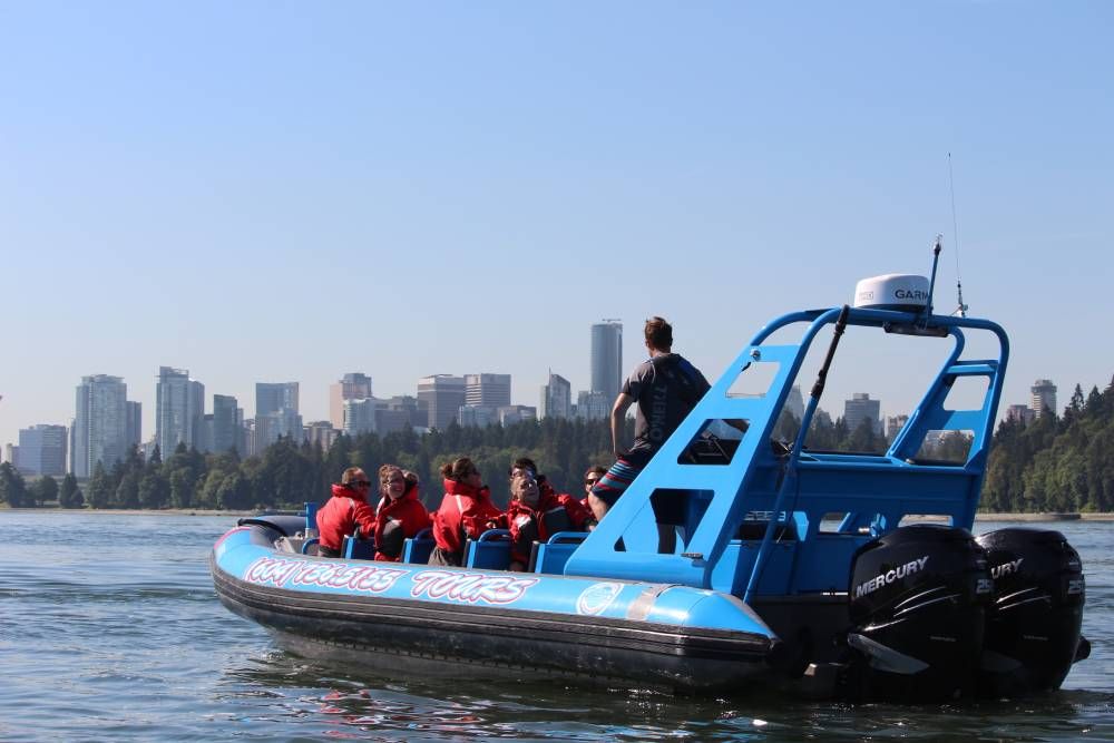 City and Seals Boat Tour in Vancouver