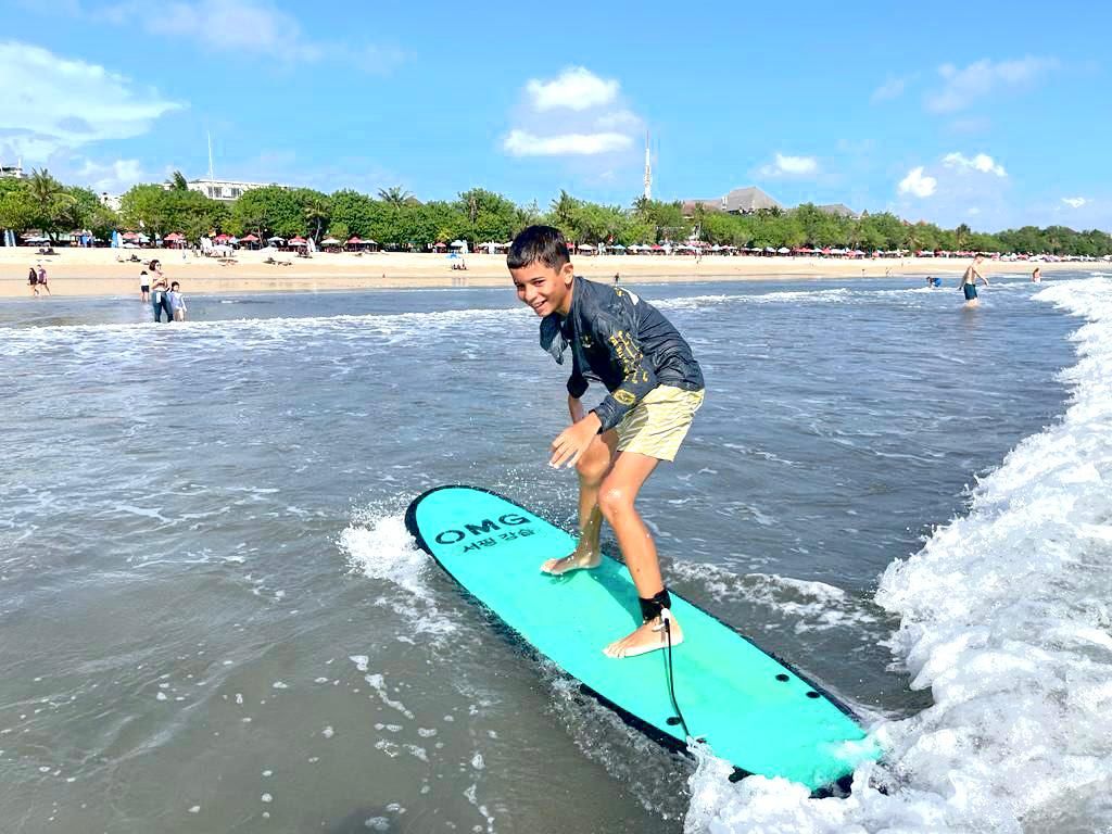 Surfing Lesson at Kuta Beach Bali by OMG SURF SCHOOL BALI