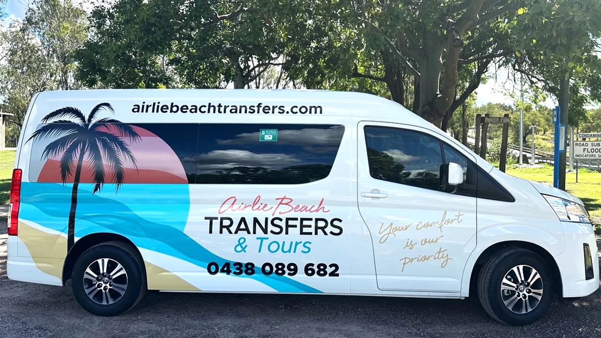 Transferts privés aller simple entre l’aéroport de Whitsunday Coast et Airlie Beach ou Shute Harbour