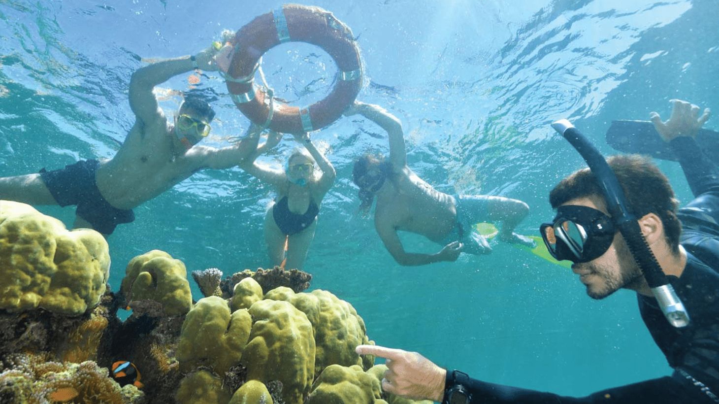 Moore Reef Pontoon Full-Day Tour with Underwater Observatory, Waterslide, Snorkelling & Optional Diving Upgrades 4