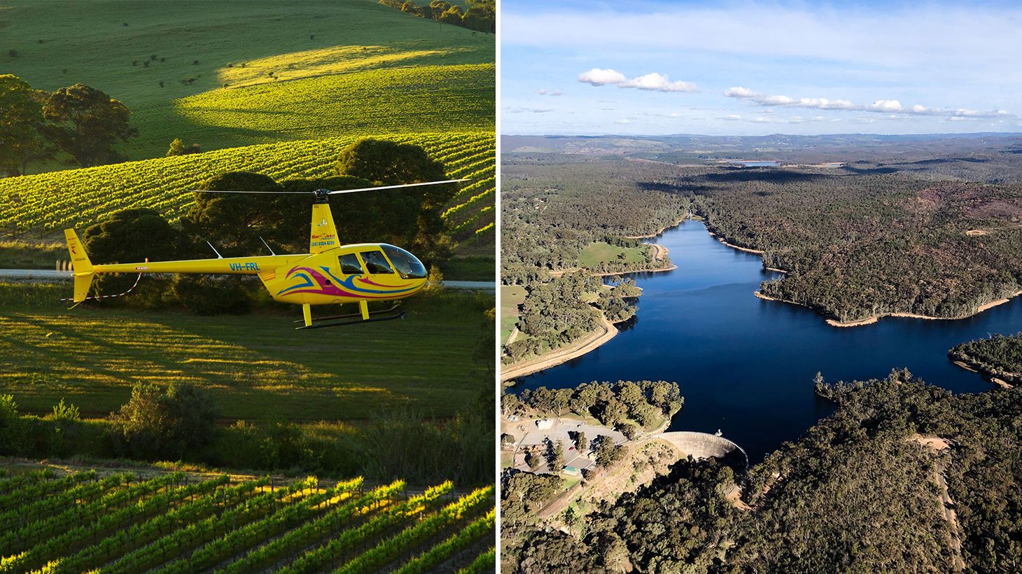 See the Barossa Valley from the sky on a 10-Minute Private Helicopter Flight with Pilot Commentary 3