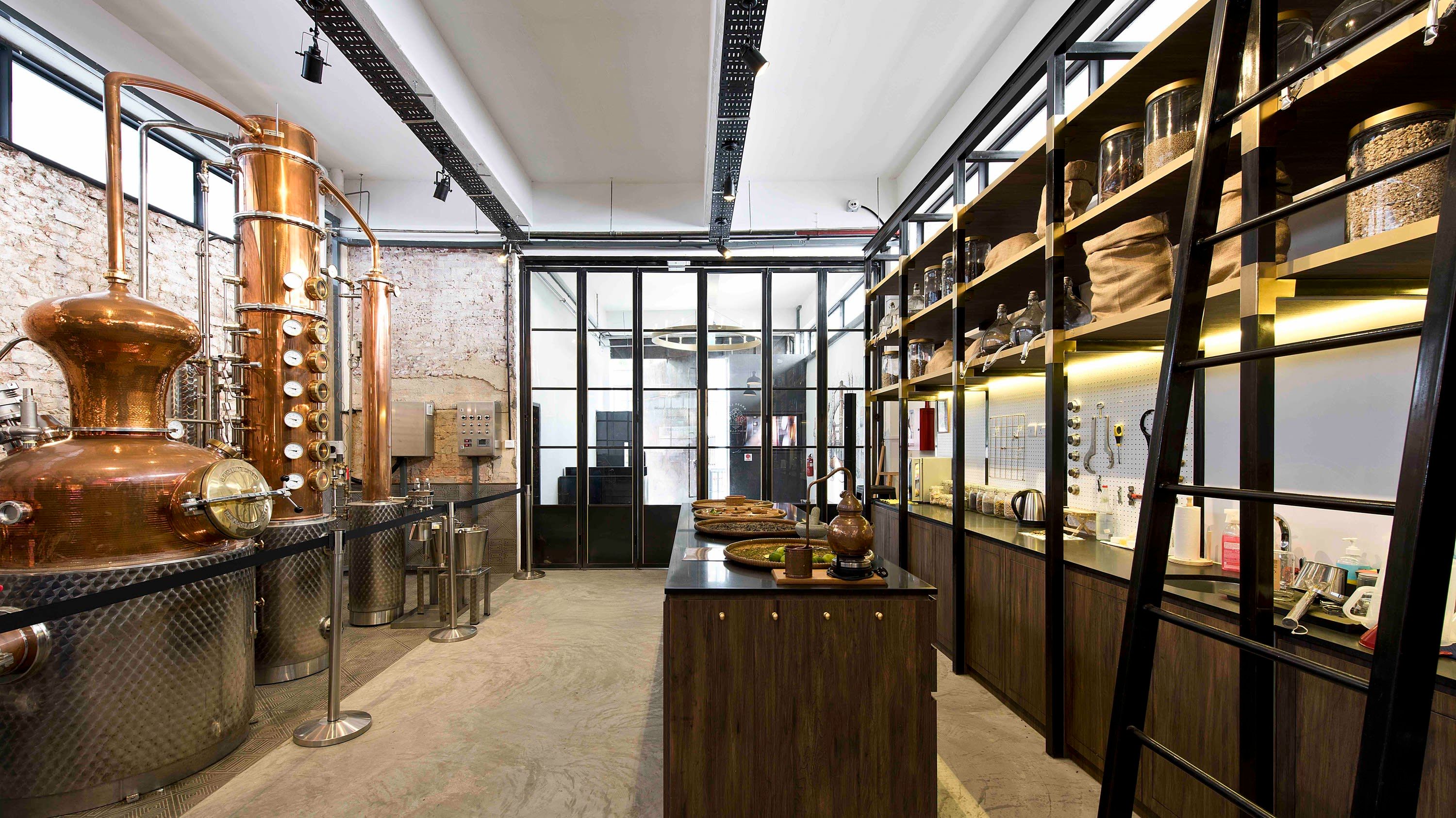 Brass Lion Gin Distillery Tour and Singapore Sling Masterclass