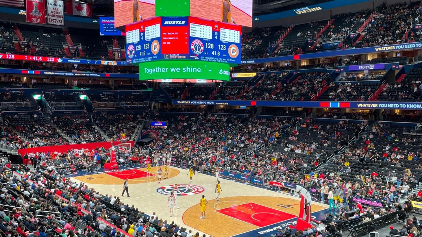Witness an Washington Wizards National Basketball Association Game at Capital One Arena
