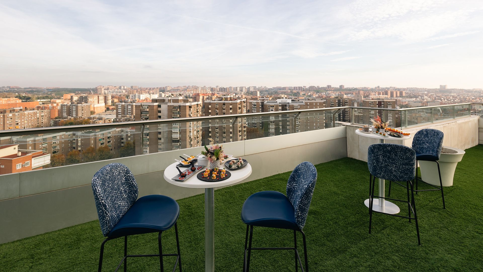 Madrid Modernist City Break near Retiro Park with Garden Restaurant