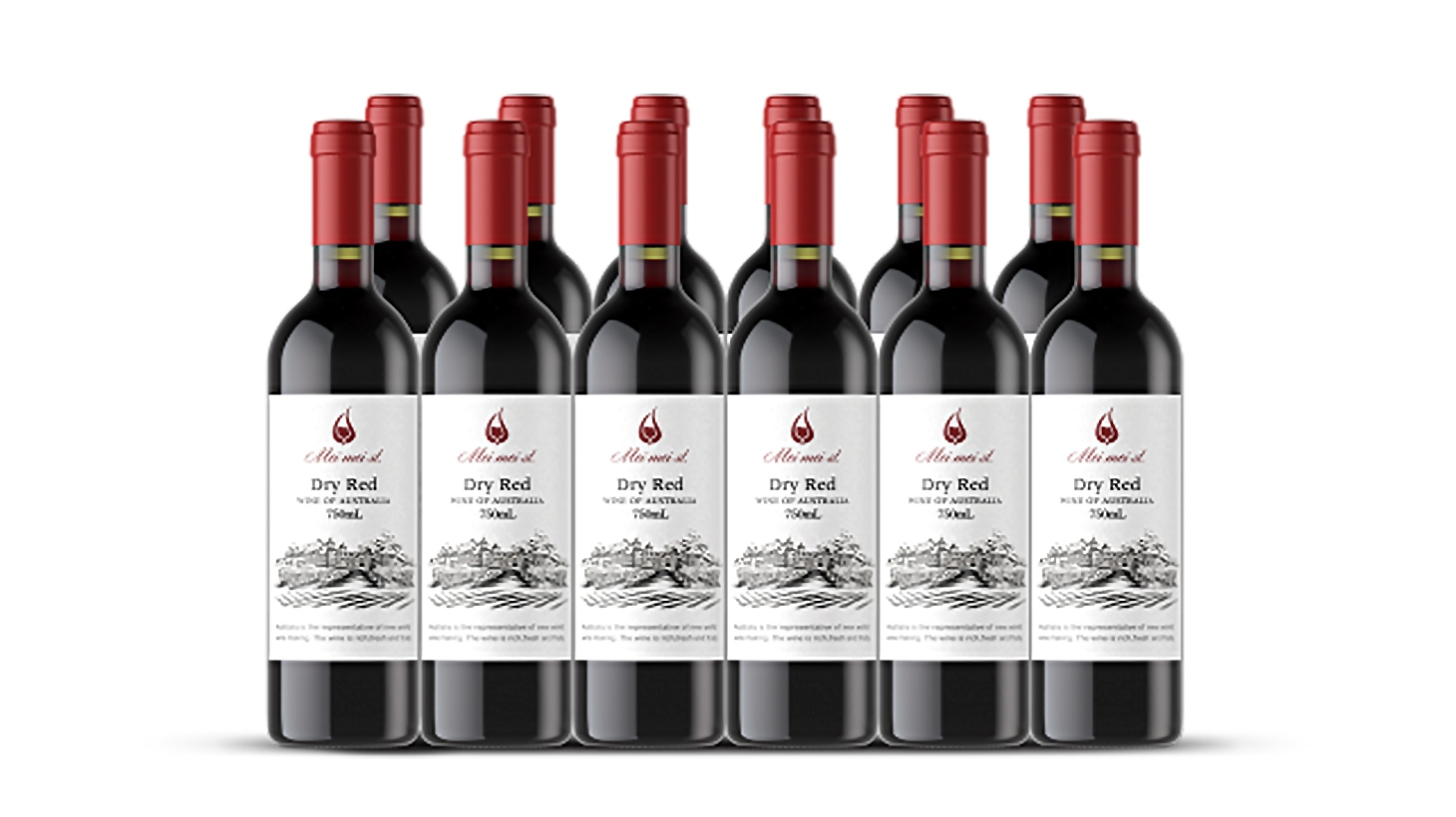 12 Bottles of South Australian Dry Red Wine Scoopon