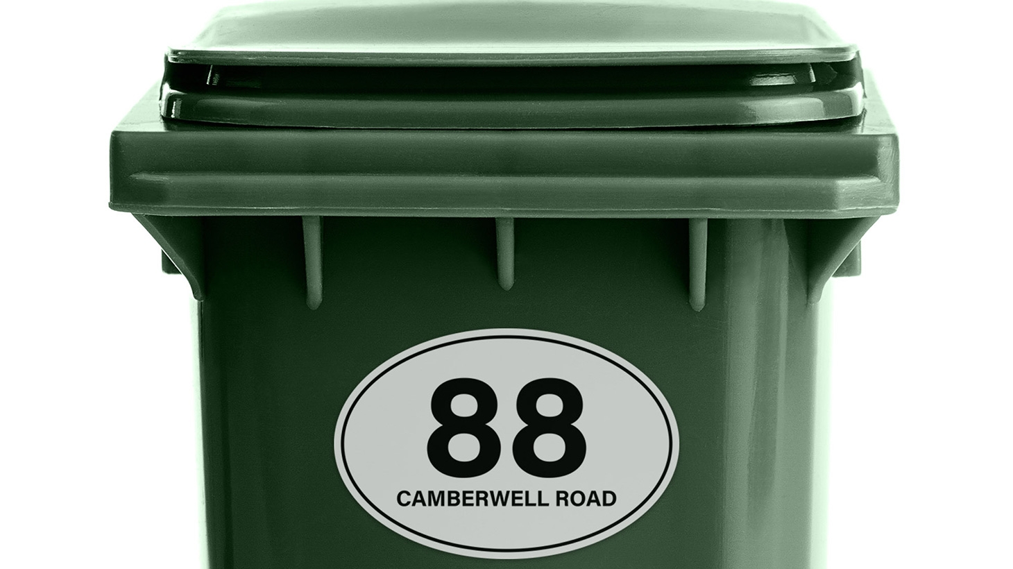 SixPack of Personalised Wheelie Bin Stickers Scoopon