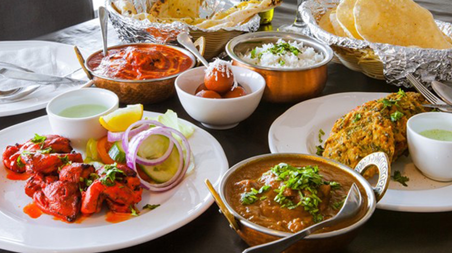 Three-Course Indian Dinner with Sides & Drinks in Salisbury from