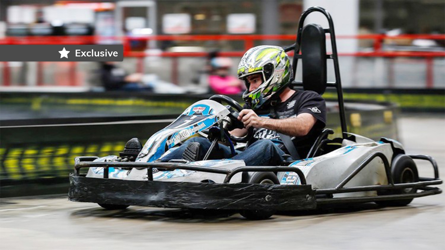 20Lap GoKart Race with Balaclava and Water in Belmont Scoopon