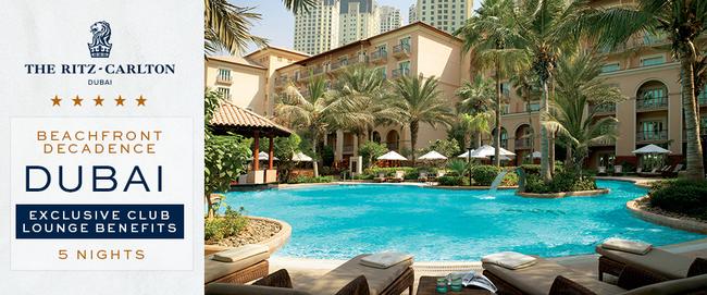 Beachfront Ritz Carlton Dubai With Club Benefits The Ritz Carlton Dubai