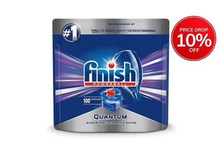 BOXING DAY SALE ! Finish Powerball Quantum Clean and Shine Dishwashing Tablets - 100PK or 300PK