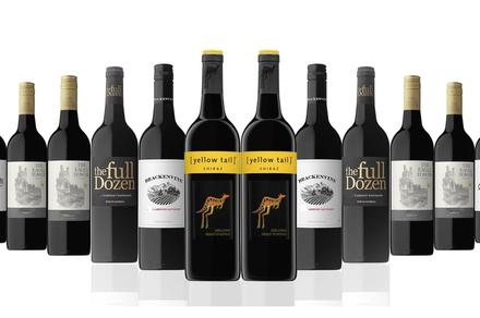Australian Red Mixed Dozen Featuring Yellow Tail Shiraz