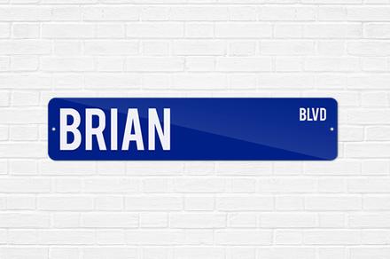Personalised Metal Street Sign - Choose Your Colour
