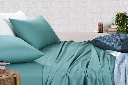 Amsons Mint Green Bedsheet Set 