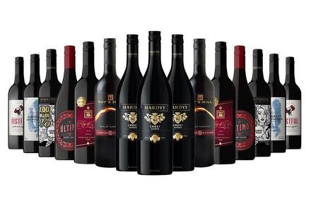 15 Bottles of Crowd-Pleasing Favourites Red Wine Mixed Dozen