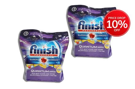 BOXING DAY SALE ! Finish Powerball Quantum Max Lemon Sparkle Dishwasher Tablets - 120PK or 300PK