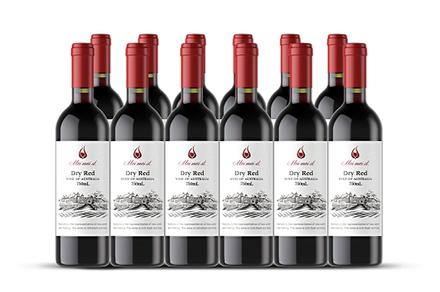 12 Bottles of South Australian Dry Red Wine