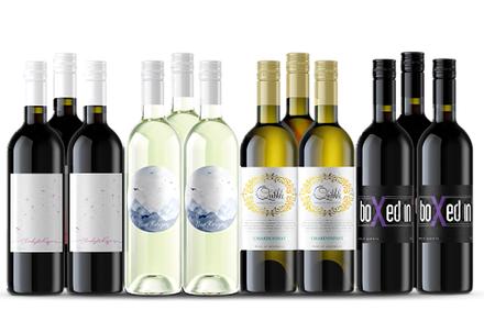 Premium Mixed Red and White Wine Dozen