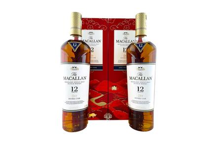 Two Bottles of Limited Edition Macallan 12 Year Old Double Cask