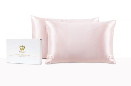 Set of Two Mulberry Silk Pillowcases - Six Colours To Choose From