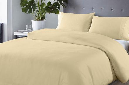 Royal Comfort Blended Bamboo Queen Quilt Cover Set - Five Colours Available