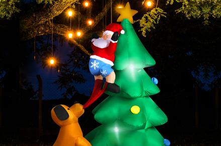 Santaco Gotcha Santa Inflatable Christmas Outdoor Decoration