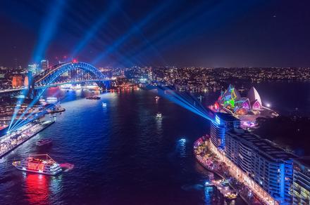Sydney: Light Up Your Night on a Three-Hour VIVID Cruise with Gourmet Buffet