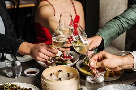 Sydney: VIVID Dumpling Degustation Dinner for Two or Four with Views of the Waterfront Light Show